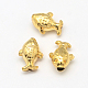 Fish Brass Beads KK-R015-31-2