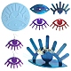 Moldes de silicona para estante de exhibición de anillos y colgantes diy mal de ojo DIY-F139-03-1