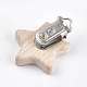 Clip porta ciuccio in legno di faggio WOOD-T015-09-2