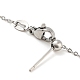 304 acier inoxydable ajouter une perle réglable texture câbles chaînes bracelets pour femmes BJEW-M307-01D-P-3