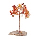 Natural Mixed Stone Chips and Natural Agate with Mixed Stone Pedestal Display Decorations DJEW-G027-09RG-2