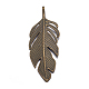 Tibetan Style Alloy Leaf Big Pendants PALLOY-A15448-AB-NF-2