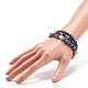 Ensemble de bracelets extensibles en perles rondes avec pierres mélangées naturelles et synthétiques de style 3pcs 3 BJEW-JB08587-6