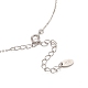 Ожерелья с подвеской из серебра 925 пробы с родиевым покрытием NJEW-H209-01P-3