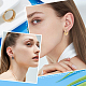 Dicosmetic 8 pz 4 colori orecchini a cerchio con anello intrecciato per donna ragazza STAS-DC0008-52-7