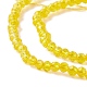 Transparent Glass Beads Strands GLAA-C019-01A-24-3