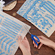Benecreat 8 feuilles 8 styles décalcomanies papier céramique DIY-BC0012-05B-3