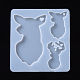 Moldes de silicona con colgante de ciervo X-DIY-I026-18-1