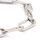 Brass Paperclip Chain Bracelets BJEW-H537-10AS-3