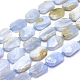 Chapelets de perles en agate avec dentelle bleue naturelle G-L552P-10-1