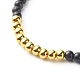 Prega e ama set di braccialetti elasticizzati con perline acriliche per regalo BJEW-JB06679-9