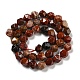 Natural Red Jasper Beads Strands G-C085-A04-01-3