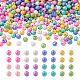 PandaHall Jewelry 800Pcs 8 Colors Opaque Acrylic Beads MACR-PJ0001-05-2