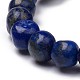 Natural Lapis Lazuli Stretch Beaded Bracelets BJEW-K213-C16-3
