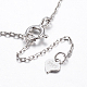 925 подвесные стерлингового серебра ожерелья NJEW-F214-09P-3