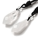 Kegelförmige natürliche Quarzkristall-Anhänger-Halskette mit Nylonseil für Frauen G-H286-08D-1