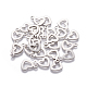 304 Stainless Steel Open Heart Charms X-STAS-L234-087P-1
