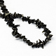 Natural Black Stone Bead Strands G-R192-A16-2