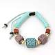 Lava Beads Bracelets BJEW-D255-M-2