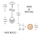 SHEGRACE 925 Sterling Silver Dangle Earrings JE754A-5