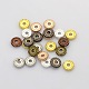 Disc Plating Zinc Alloy Spacer Beads PALLOY-N0101-07-1