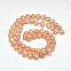 Frosted Electroplate Glass Shell Beads Strands EGLA-M002-A03-2