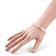Puces de cristal de quartz naturel et bracelet coulissant perlé BJEW-JB08334-05-3