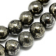 Chapelets de perles de pyrite naturelle  G-S265-03-4mm-2