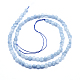 Natürliche Aquamarin Perlen Stränge G-D0003-A47-2