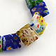 Square Handmade Millefiori Glass Beads Strands LK-R004-15-1