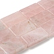 Granos naturales de abalorios de cuarzo rosa G-M420-G07-01-1