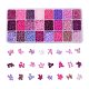 Série violet 600g perles de rocaille en verre 24 couleurs SEED-JP0008-06-3mm-1