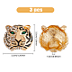 Hobbiesay 3 spilla con testa di tigre con strass JEWB-HY0001-02-2