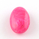 Abalorios de acrílico oval de piedras preciosas de imitación OACR-R033B-23-1