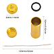 アルミ合金アルコールバーナー  ジュート芯付き  ラボ用品用  お茶やコーヒーを作る  ゴールドカラー  30x92mm AJEW-WH0332-90-2