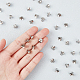 UNICRAFTALE 100pcs 10x8mm 304 Stainless Steel Peg Bails Pendants Screw Peg Bails Small Screw Eye Pins Clasps 1.2mm Pin Eye Screws Connectors for Half Drilled Beads Jewelry Earring Making STAS-UN0002-26P-6