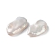 Perles de culture d'eau douce en perles keshi naturelles PEAR-E020-39-2