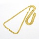 Men's 304 Stainless Steel Curb Chain Necklaces STAS-O037-57-3
