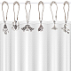 BENECREAT 1 Set Iron Shower Curtain Rings HJEW-BC0001-39-4