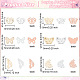 Olycraft 600 pieza de 12 estilos de mariposas para decoración de uñas MRMJ-OC0003-31-2