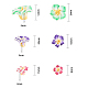Nbeads cuentas de plumeria de flores 3d de arcilla polimérica hechas a mano CLAY-NB0001-10-2