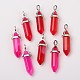 Natural Agate Double Terminated Pointed Pendants G-F295-05H-2