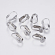 Accessoires de boucles d'oreilles clips à vis en 304 acier inoxydable STAS-F139-055P-1