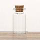 ガラスのコルク瓶の飾り  ガラスの空のウィッシングボトル  コラム  透明  2.2x4cm  容量：8ml（0.27fl.oz） X-CON-PW0001-038C-1