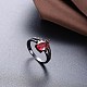 Gorgeous Brass Cubic Zirconia Finger Rings RJEW-BB23295-6A-6