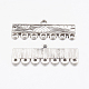 Antique Silver Rectangle Tibetan Style Chandelier Components Links X-LF1008Y-1