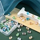 50 pièces 5 couleurs brins de perles de verre galvanoplastie transparentes EGLA-YW0001-36-6