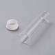 Contenedores de cuentas de plástico de tubo transparente transparente CON-XCP0004-33-2