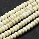 Chapelets de perles en howlite naturelle TURQ-F008-03-6x3.5mm-1