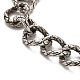 304 bracelets maille gourmette motif serpent en acier inoxydable BJEW-E094-07AS-2